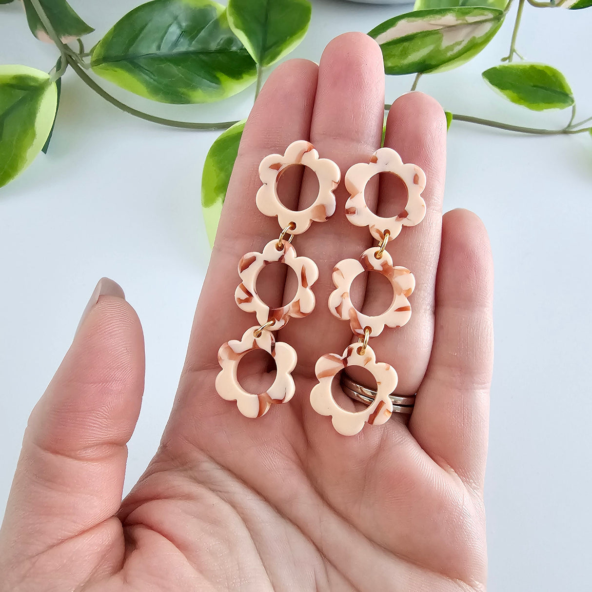 Delilah Earrings - Peach from Spiffy & Splendid