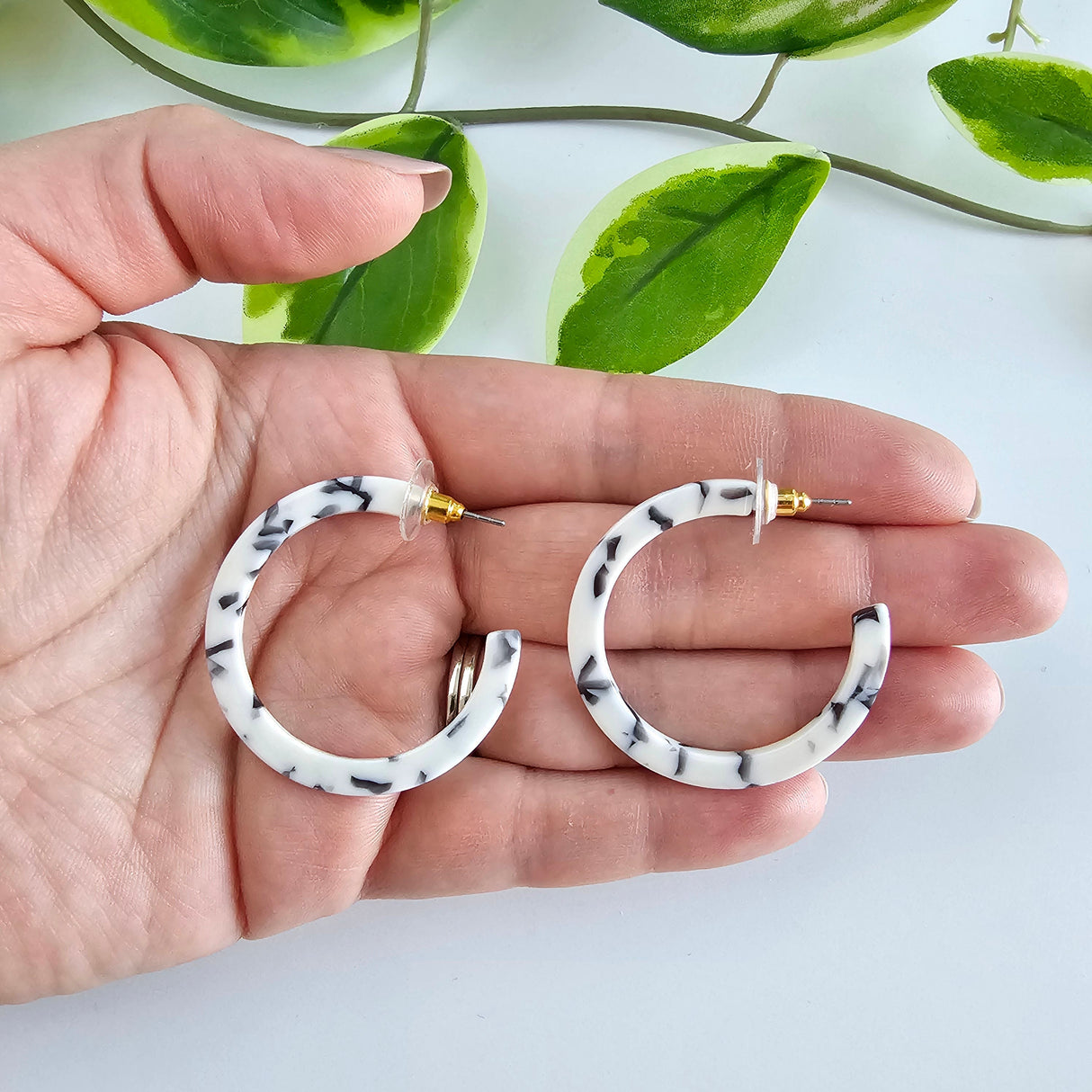 Camy Hoops - Marble from Spiffy & Splendid