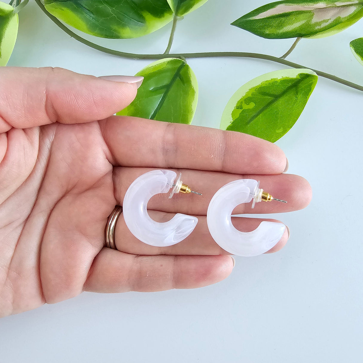 Chloe Hoops - White from Spiffy & Splendid