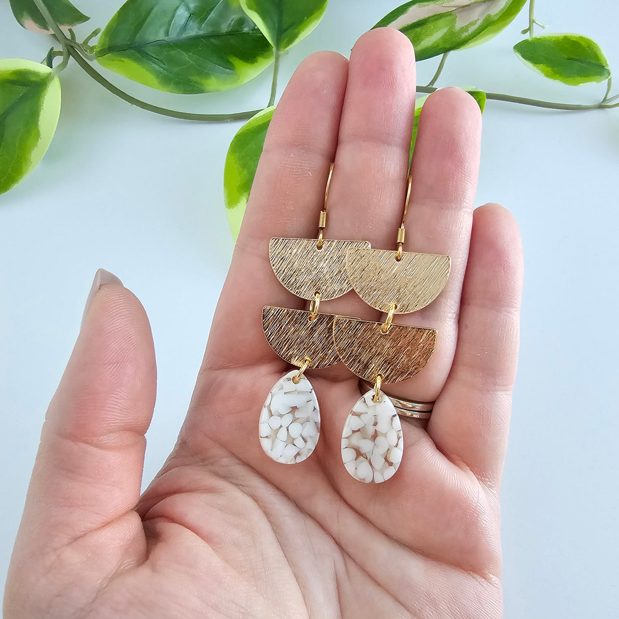 Aria Earrings - Pebble from Spiffy & Splendid