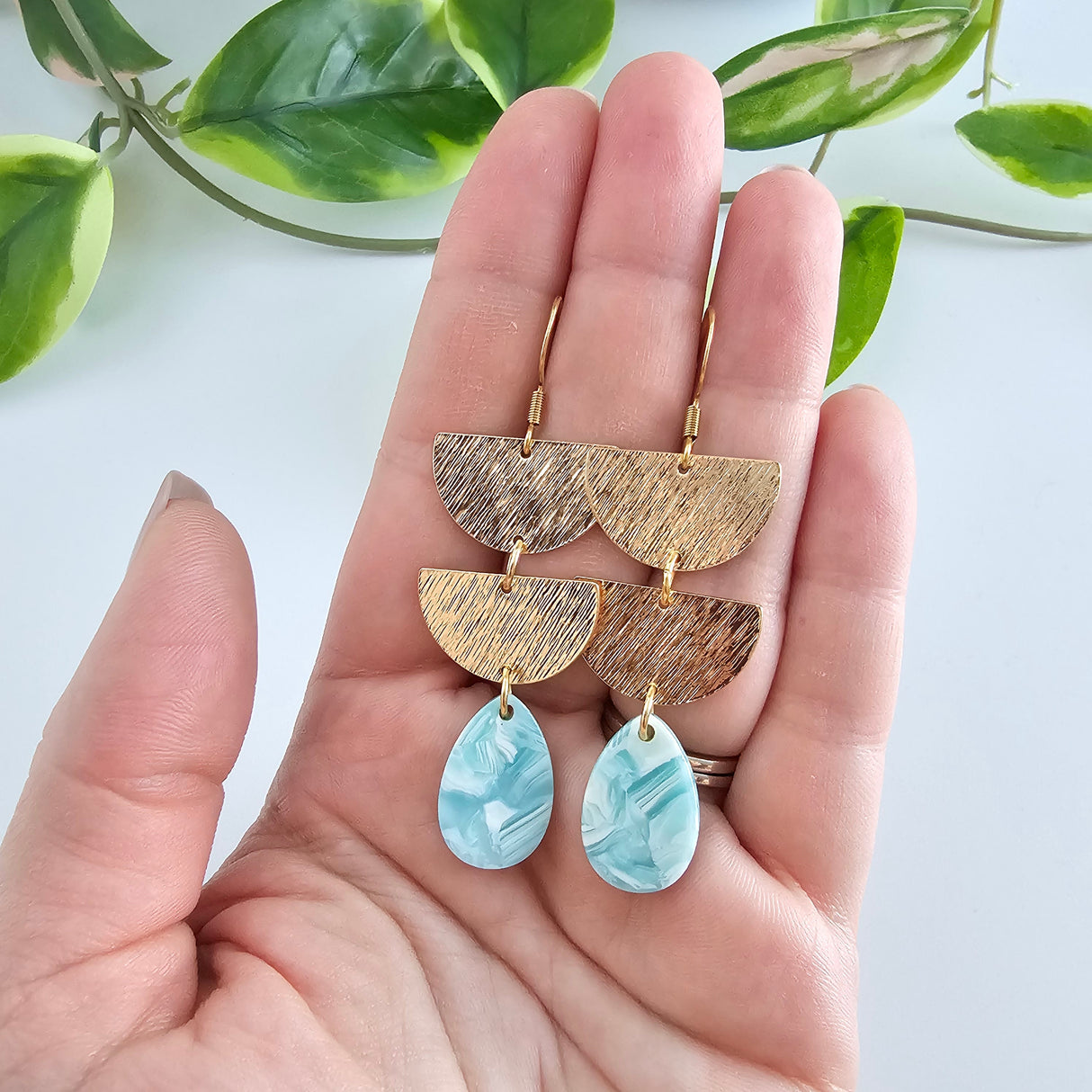 Aria Earrings - Aquamarine from Spiffy & Splendid