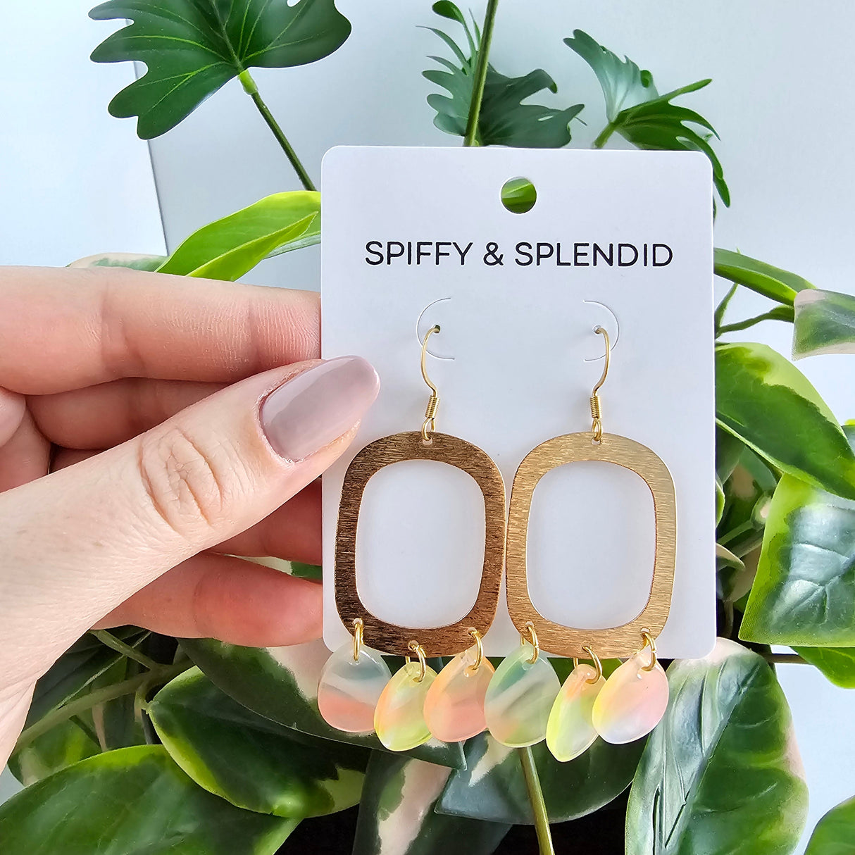 Ophelia Earrings - Iridescent Neon from Spiffy & Splendid