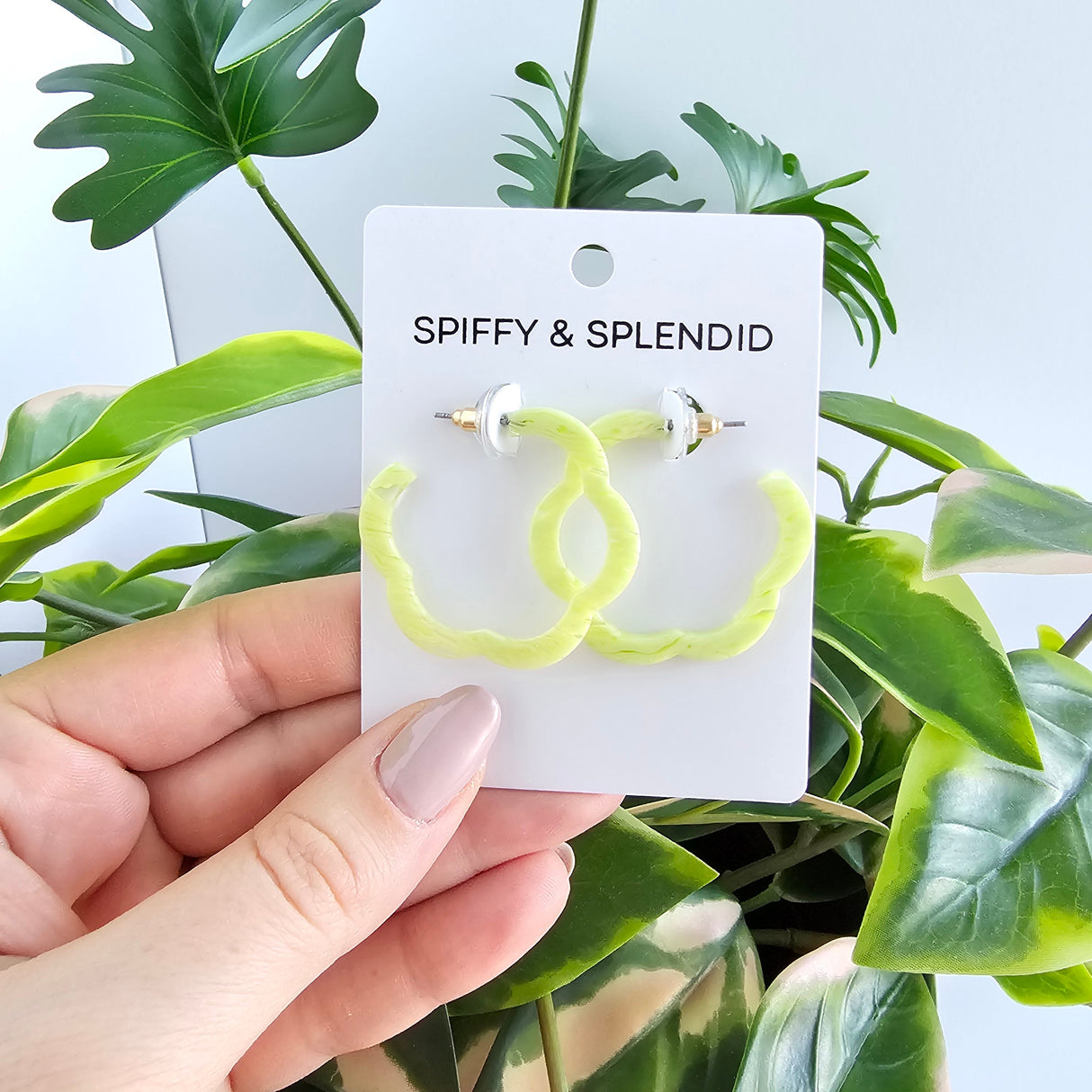 Posey Hoops - Lime Green from Spiffy & Splendid