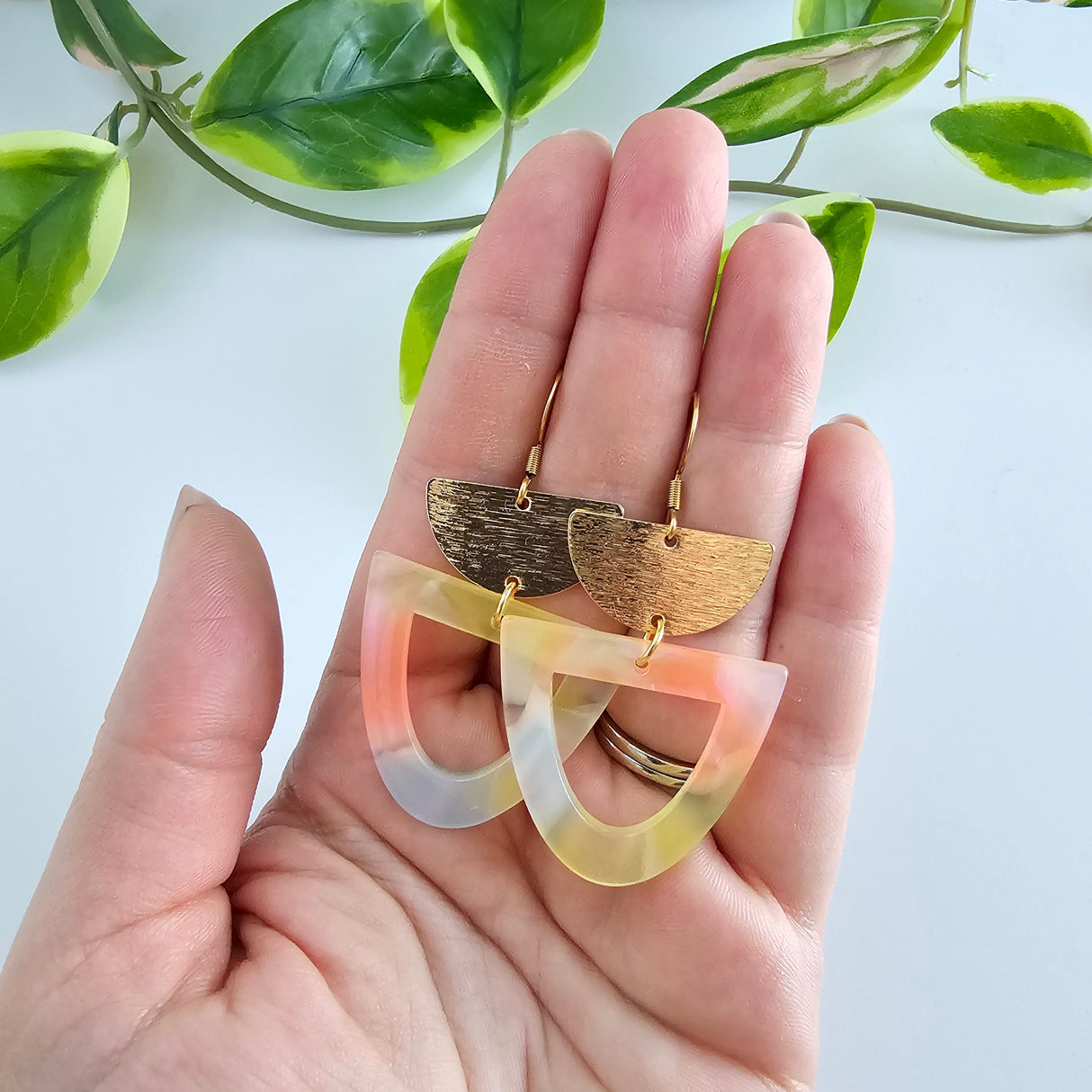 Irene Earrings - Iridescent Neon from Spiffy & Splendid