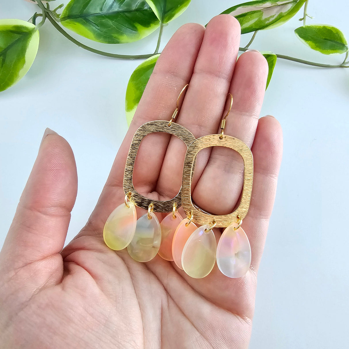 Ophelia Earrings - Iridescent Neon from Spiffy & Splendid