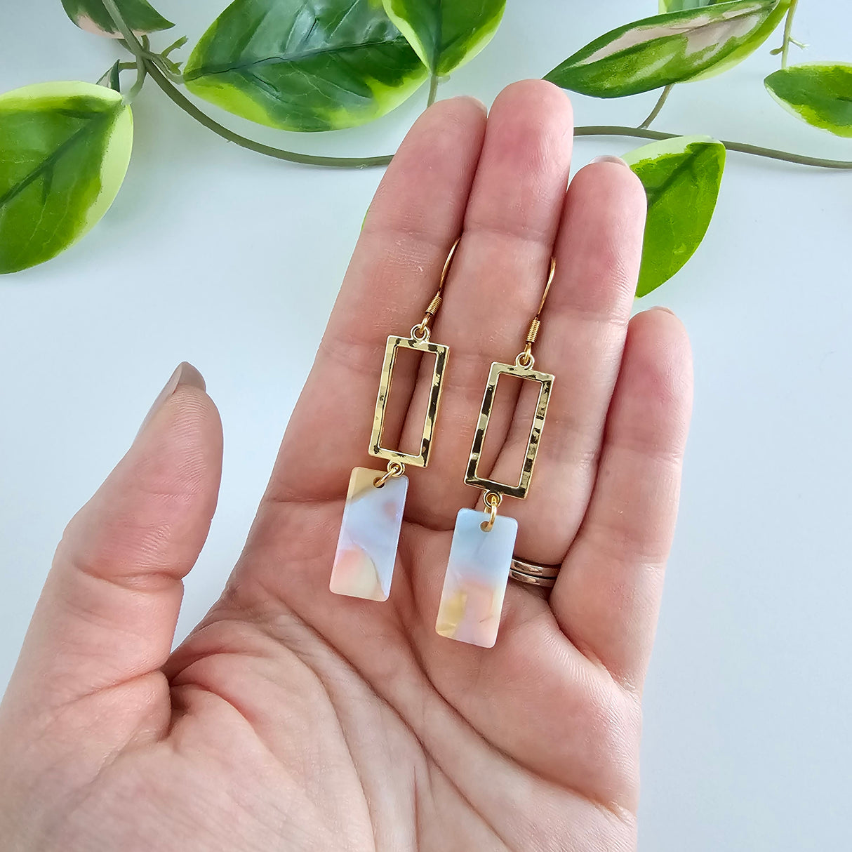 Raya Earrings - Pastel Rainbow from Spiffy & Splendid