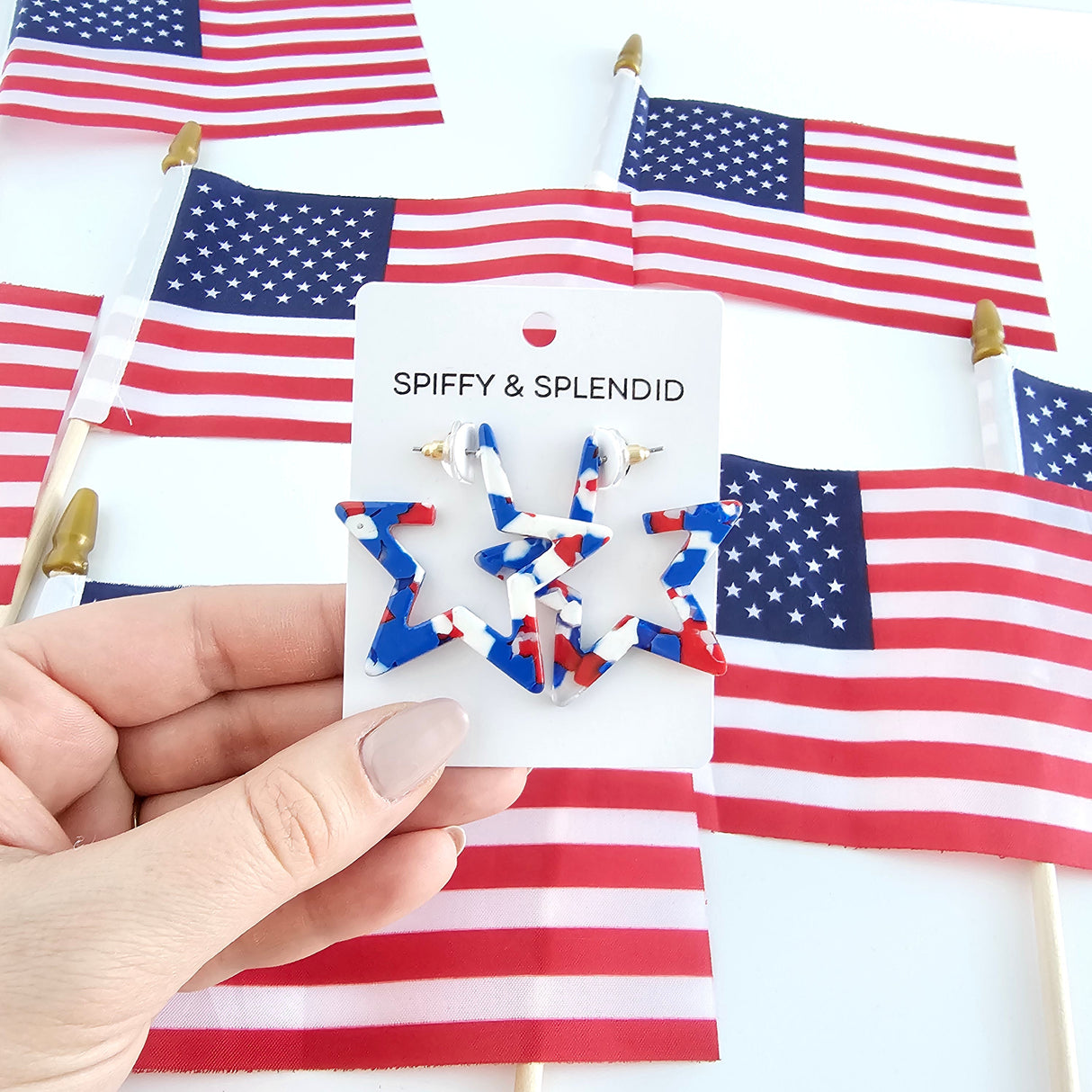 Star Hoops - Red, White & Blue from Spiffy & Splendid