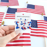 Star Hoops - Red, White & Blue from Spiffy & Splendid