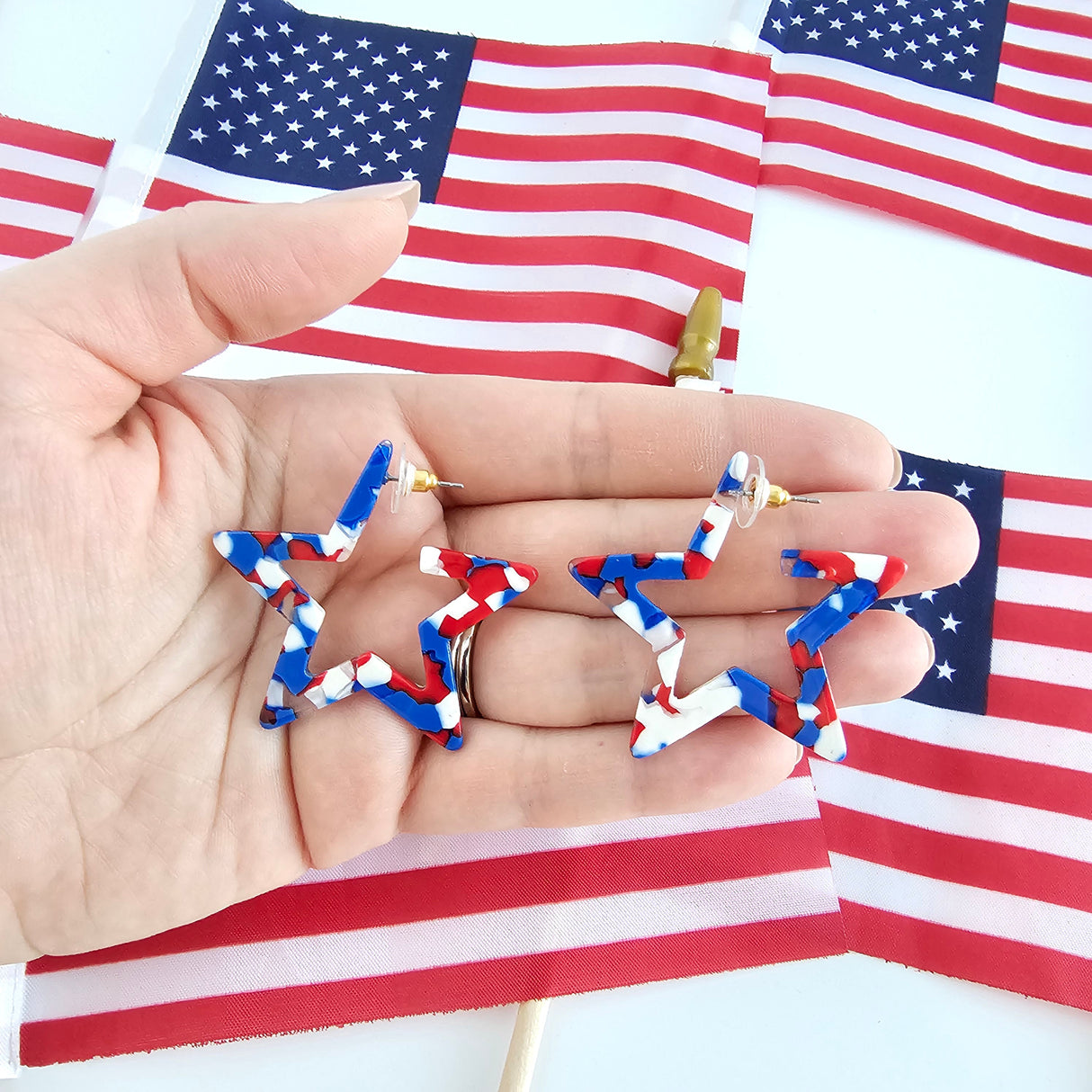 Star Hoops - Red, White & Blue from Spiffy & Splendid