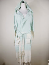 Unisex Robe, Beach or spa Robe with pockets - Mint from EBRU Home