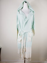 Unisex Robe, Beach or spa Robe with pockets - Mint from EBRU Home