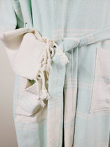 Unisex Robe, Beach or spa Robe with pockets - Mint from EBRU Home