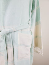Unisex Robe, Beach or spa Robe with pockets - Mint from EBRU Home