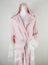 Unisex Robe, Beach or spa Robe with pockets - Pink from EBRU Home