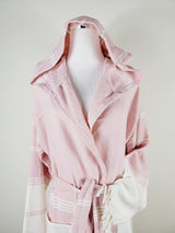 Unisex Robe, Beach or spa Robe with pockets - Pink from EBRU Home