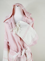 Unisex Robe, Beach or spa Robe with pockets - Pink from EBRU Home