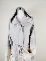 Unisex Robe, Beach or spa Robe with pockets - Gray from EBRU Home
