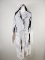 Unisex Robe, Beach or spa Robe with pockets - Gray from EBRU Home