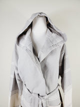 Unisex Robe, Beach or spa Robe with pockets - Gray from EBRU Home