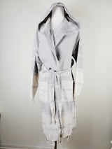 Unisex Robe, Beach or spa Robe with pockets - Gray from EBRU Home