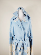 Unisex Robe, Beach or spa Robe with pockets - Light Blue from EBRU Home