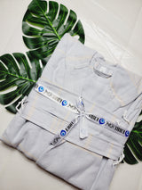 Unisex Robe, Beach or spa Robe with pockets - Sultan Gray from EBRU Home