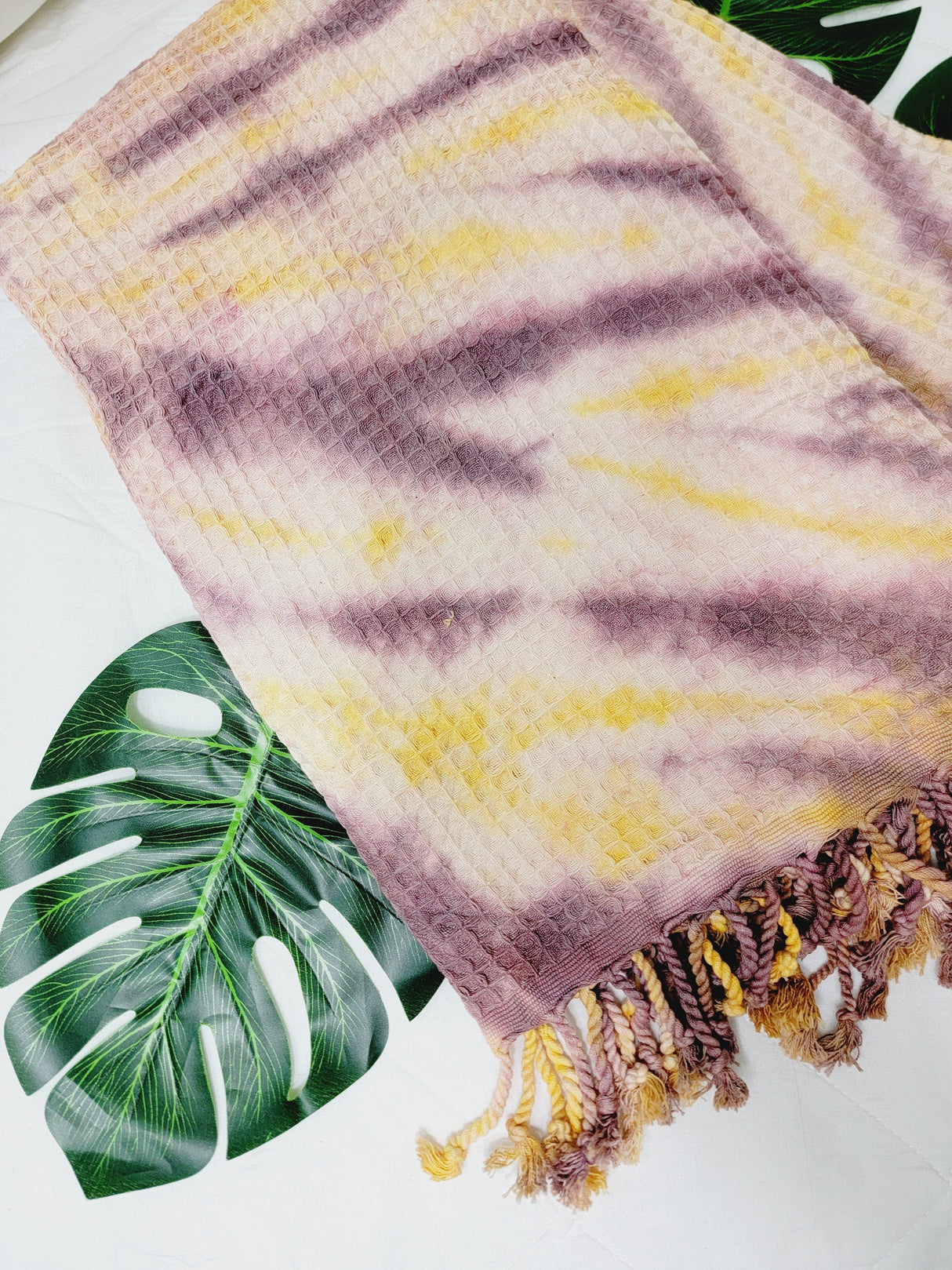 Bath Towel, Waffle Towel, Turkish Beach Towel, Handmade Tie dye from EBRU Home