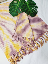 Bath Towel, Waffle Towel, Turkish Beach Towel, Handmade Tie dye from EBRU Home