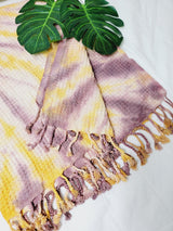 Bath Towel, Waffle Towel, Turkish Beach Towel, Handmade Tie dye from EBRU Home