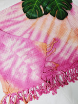 Bath Towel, Waffle Towel, Turkish Beach Towel, Handmade Tie dye from EBRU Home