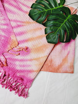 Bath Towel, Waffle Towel, Turkish Beach Towel, Handmade Tie dye from EBRU Home