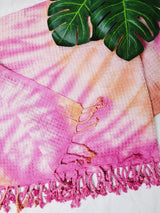 Bath Towel, Waffle Towel, Turkish Beach Towel, Handmade Tie dye from EBRU Home