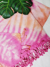 Bath Towel, Waffle Towel, Turkish Beach Towel, Handmade Tie dye from EBRU Home