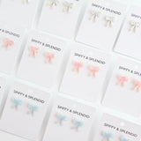 Bow Studs - Light Blue from Spiffy & Splendid