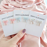 Bow Studs - Pink from Spiffy & Splendid