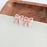 Bow Studs - Pink from Spiffy & Splendid