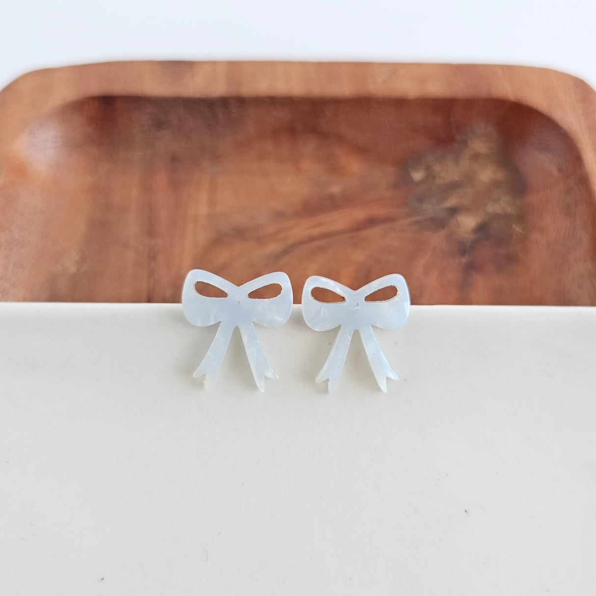 Bow Studs - Light Blue from Spiffy & Splendid