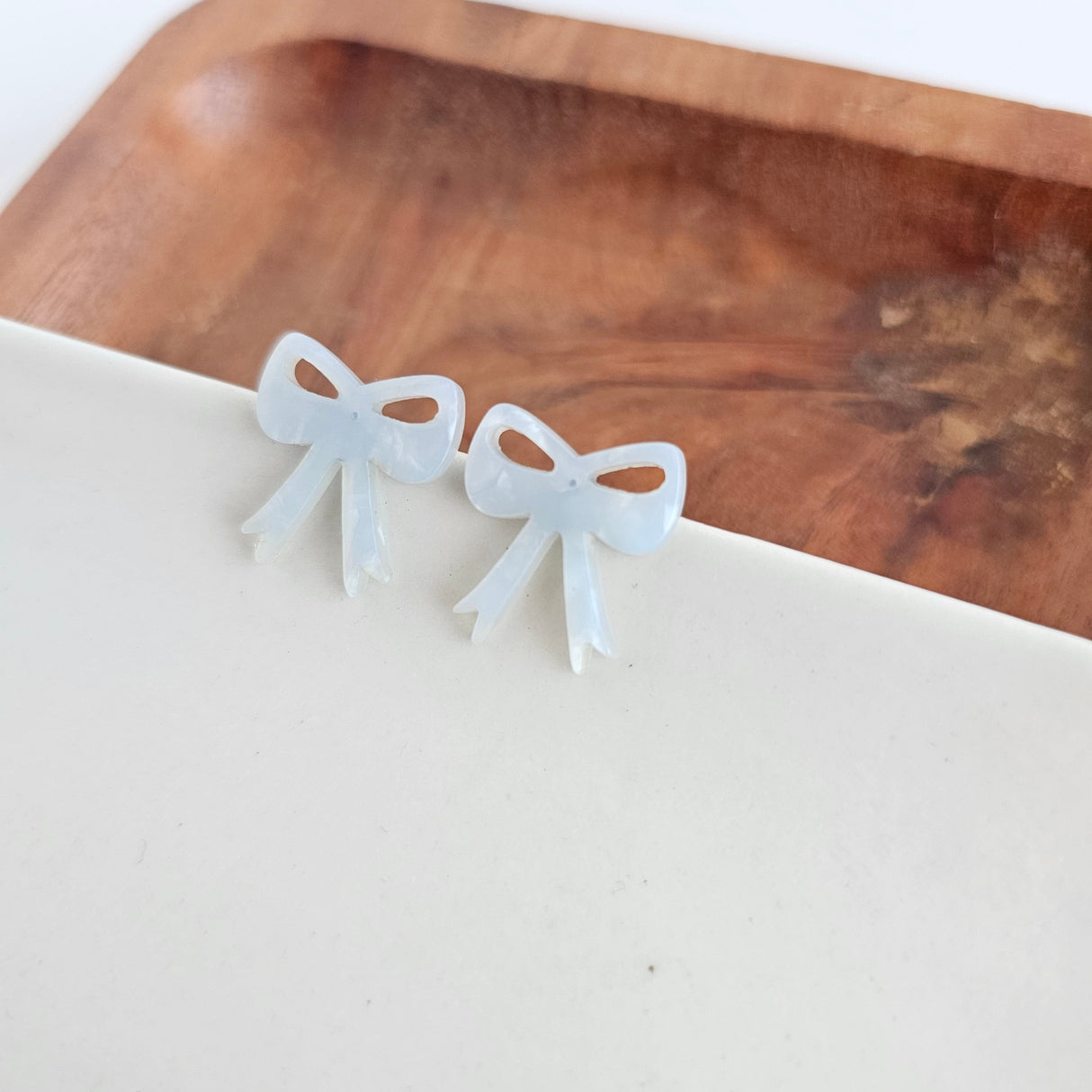 Bow Studs - Light Blue from Spiffy & Splendid