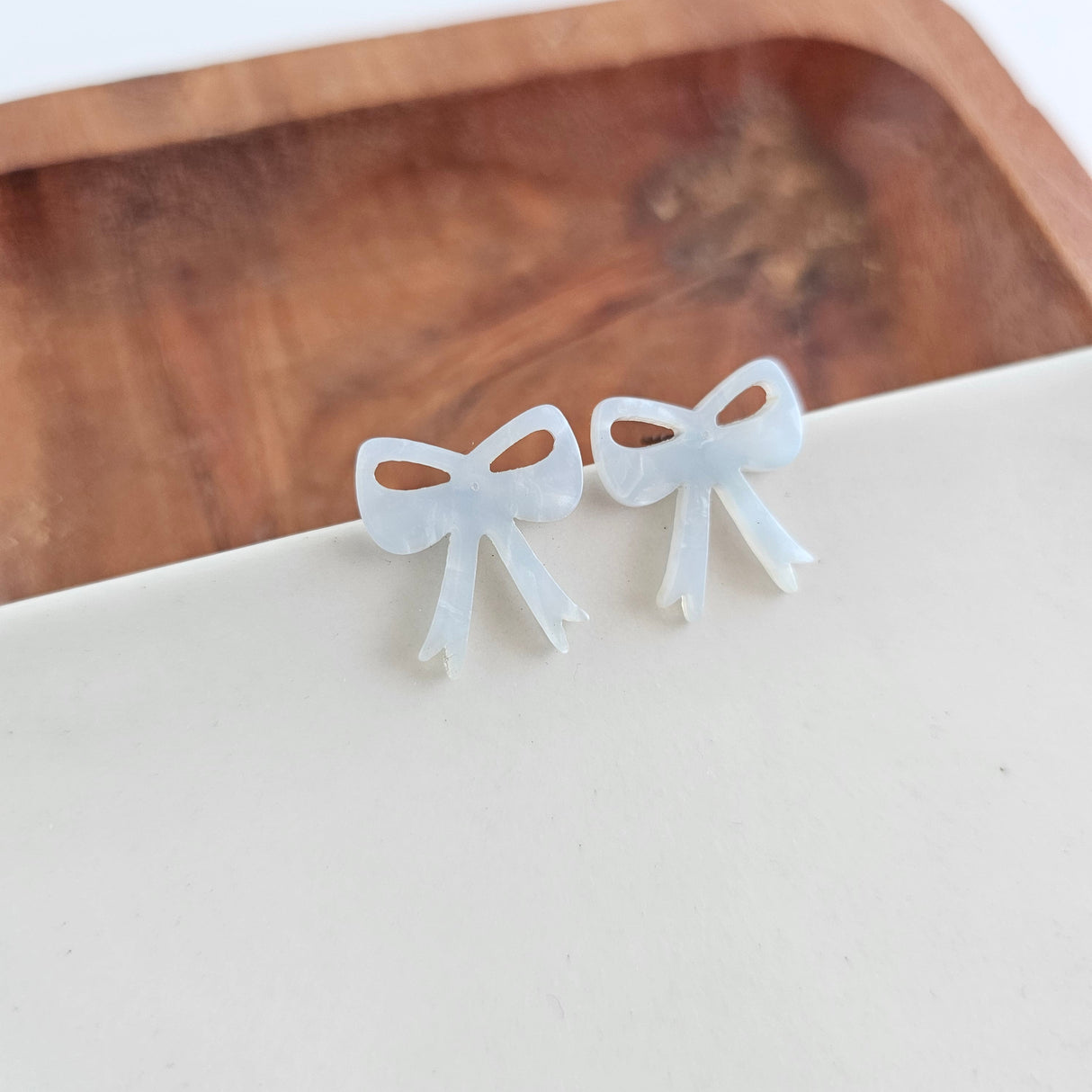 Bow Studs - Light Blue from Spiffy & Splendid