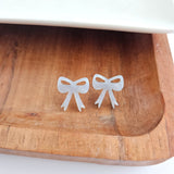 Bow Studs - Light Blue from Spiffy & Splendid