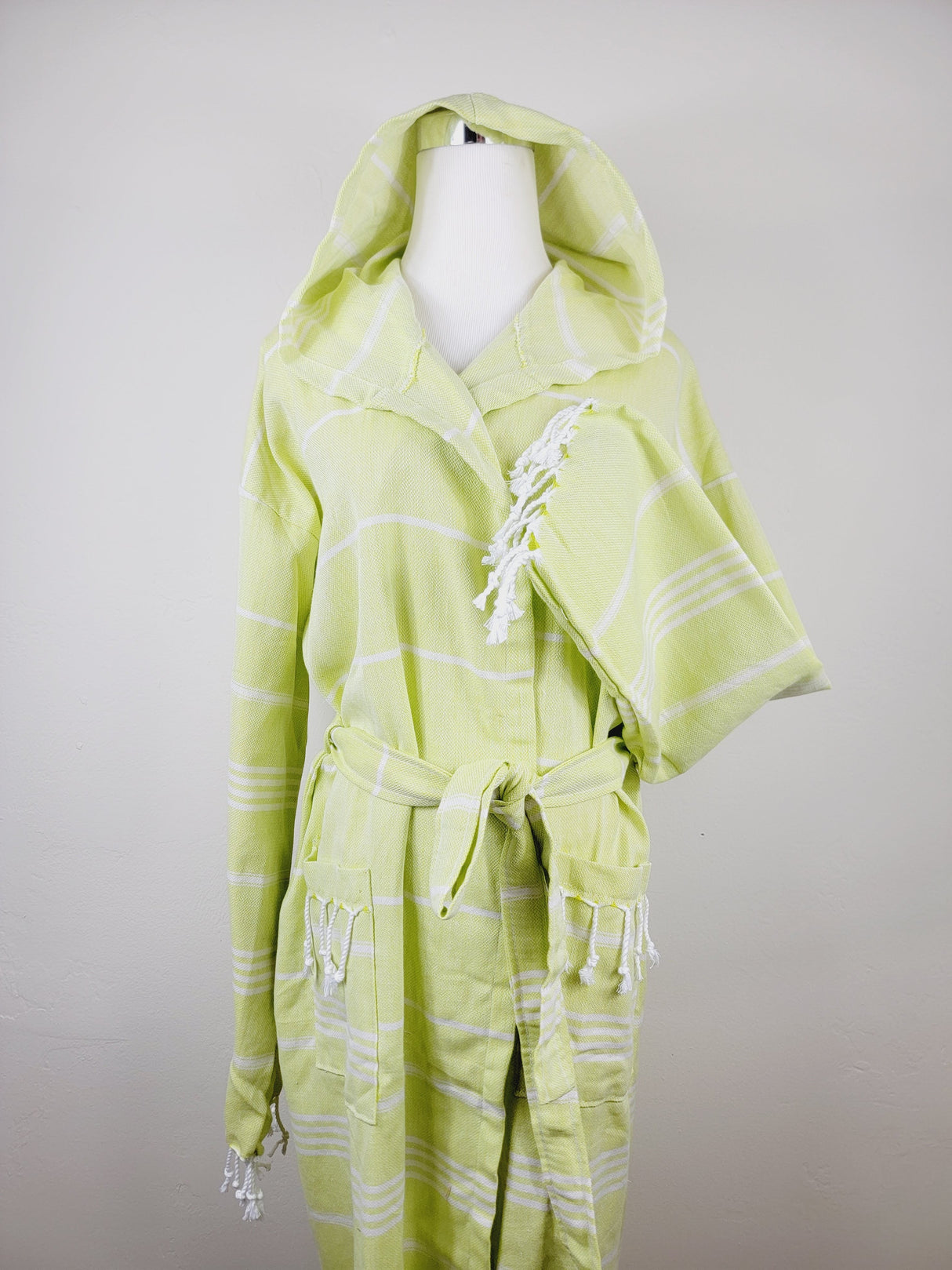 Unisex Robe, Beach or spa Robe with pockets - Sultan Neon from EBRU Home