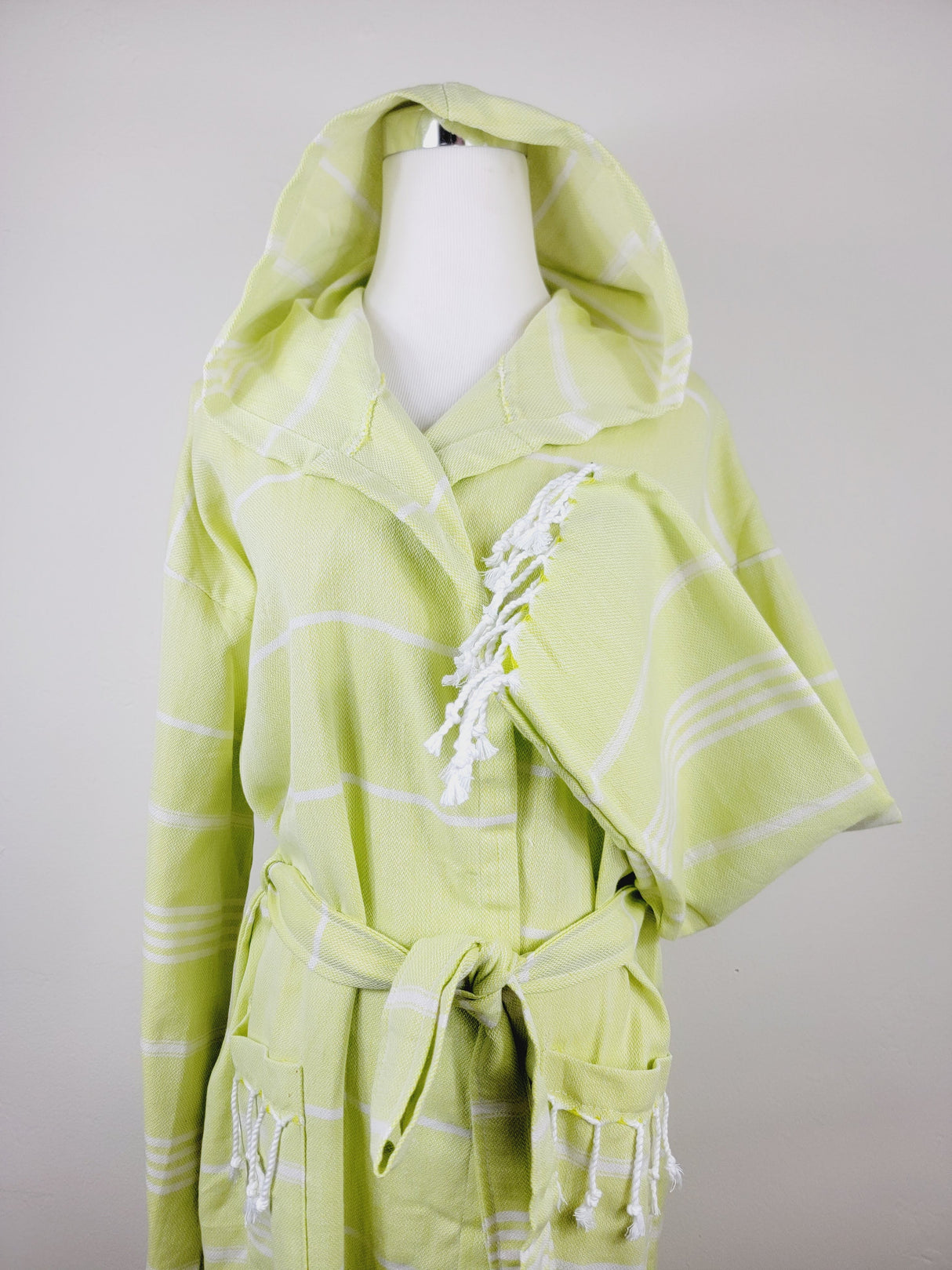 Unisex Robe, Beach or spa Robe with pockets - Sultan Neon from EBRU Home