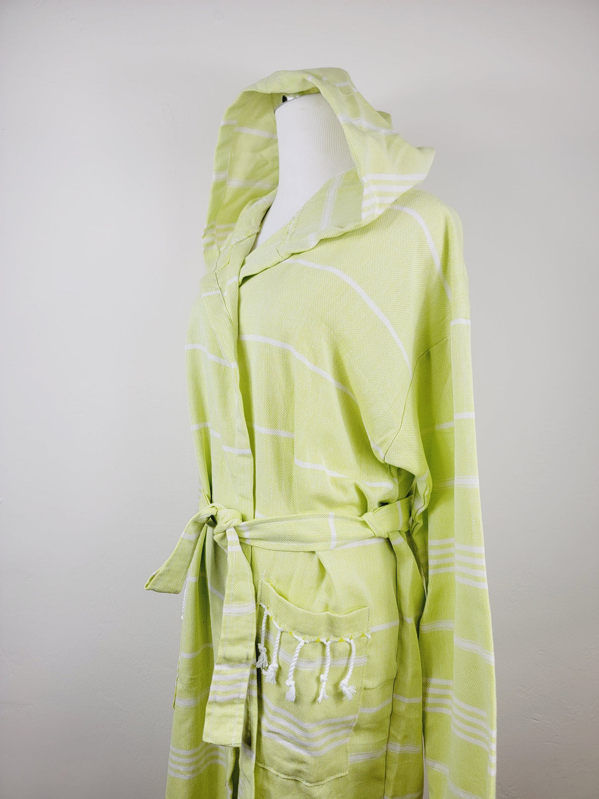 Unisex Robe, Beach or spa Robe with pockets - Sultan Neon from EBRU Home