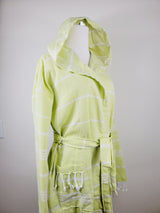 Unisex Robe, Beach or spa Robe with pockets - Sultan Neon from EBRU Home