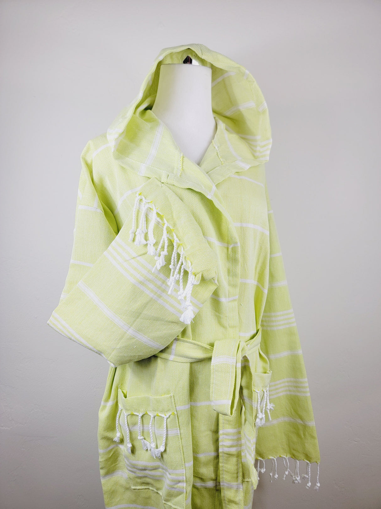 Unisex Robe, Beach or spa Robe with pockets - Sultan Neon from EBRU Home