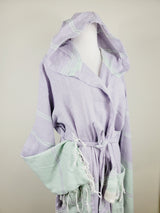 Unisex Robe, Beach or spa Robe with pockets - Lilac / Mint from EBRU Home