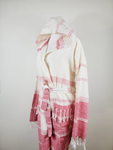Unisex Robe, Beach or spa Robe with pockets - Red from EBRU Home