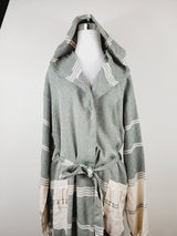 Unisex Robe, Beach or spa Robe with pockets - Dark Green from EBRU Home
