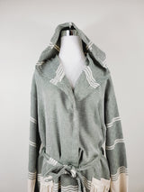 Unisex Robe, Beach or spa Robe with pockets - Dark Green from EBRU Home