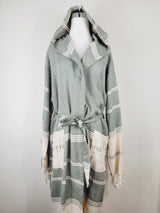 Unisex Robe, Beach or spa Robe with pockets - Dark Green from EBRU Home
